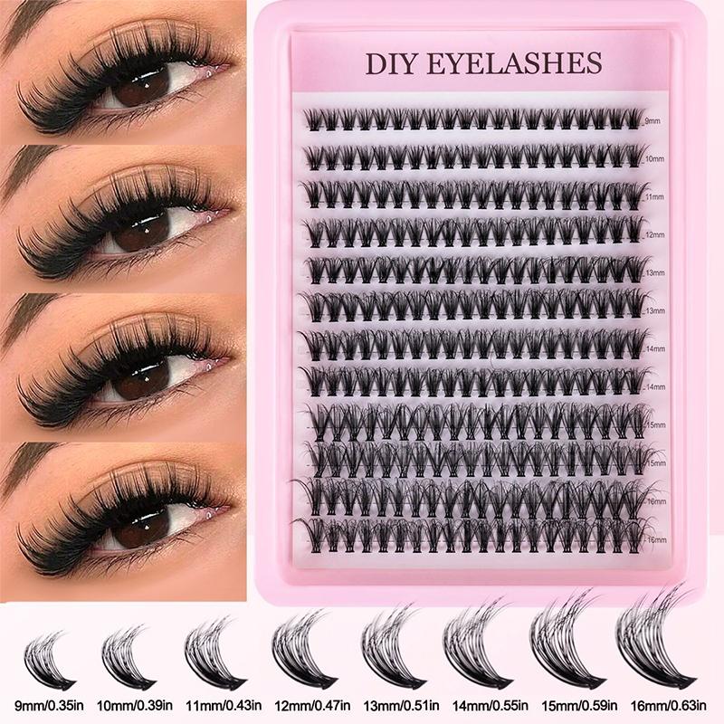 Eyelash Extension Kits - ナチュラルクラスターフェザーラッシュキット DIYまつげエクステ 30D 40D 50D 60D