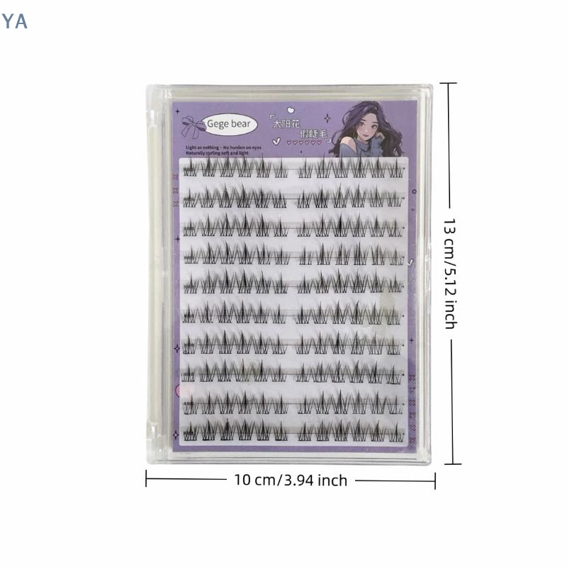 Eyelash Extension Repair - 【SA】【SA】接着剤不要つけまつげ ソーラーデザイン ナチュラルロング 厚め 再利用可能 セグメント式まつげ