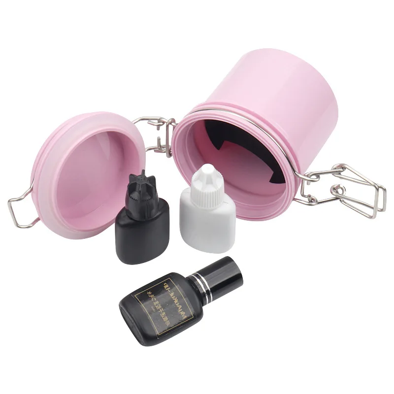 Eyelash Extension Repair - まつげエクステ用接着剤スタンド収納ジャー、まつげグラフト用女性用メイクアップツール、まつげグルー収納タンク容器（個別包装）