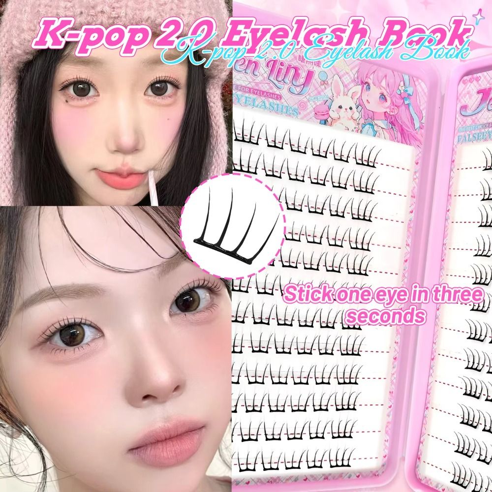 Eyelash Extension No 8 - 24列 8-13mm 長さつけまつげ 自己粘着式 簡単装着 グルー不要