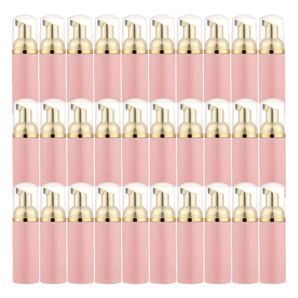 Refill Eyelash Extension - 60ml詰め替え可能漏れ防止空プラスチックフォームポンプボトル、ソフトまつげクリーニングコームブラシセット、まつげエクステスキンケアツール