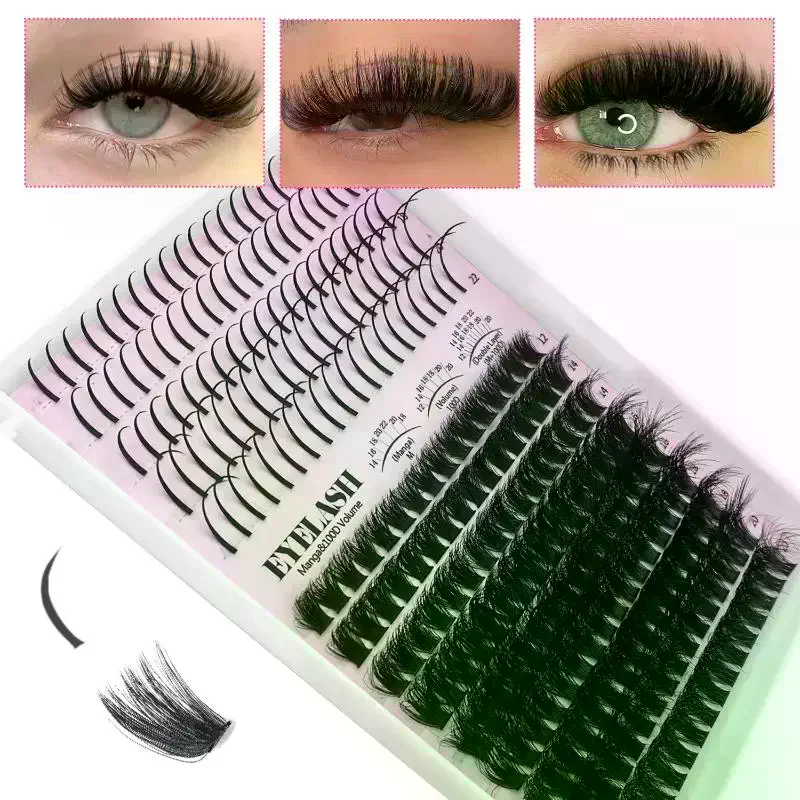 Eyelash Extension Kits - まつげクラスターキット まつげスパイク まつげクラスター ボリュームまつげ DIY スパイキーラッシュエクステンション