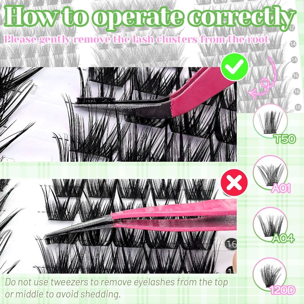 ナチュラルルックつけまつげ ボンド＆シール クラスターデザイ - Eyelash Extension Wispy Look のレビューと価格