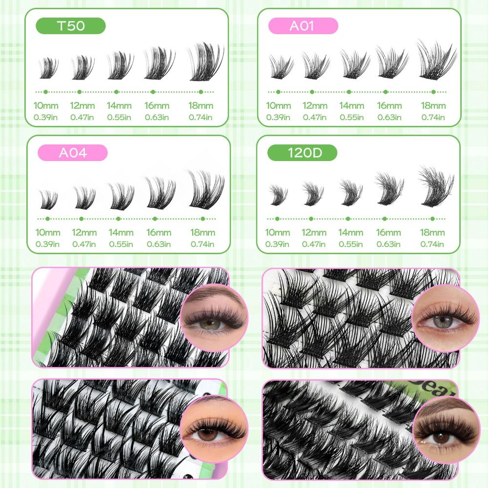 ナチュラルルックつけまつげ ボンド＆シール クラスターデザイ - Eyelash Extension Wispy Look のレビューと価格