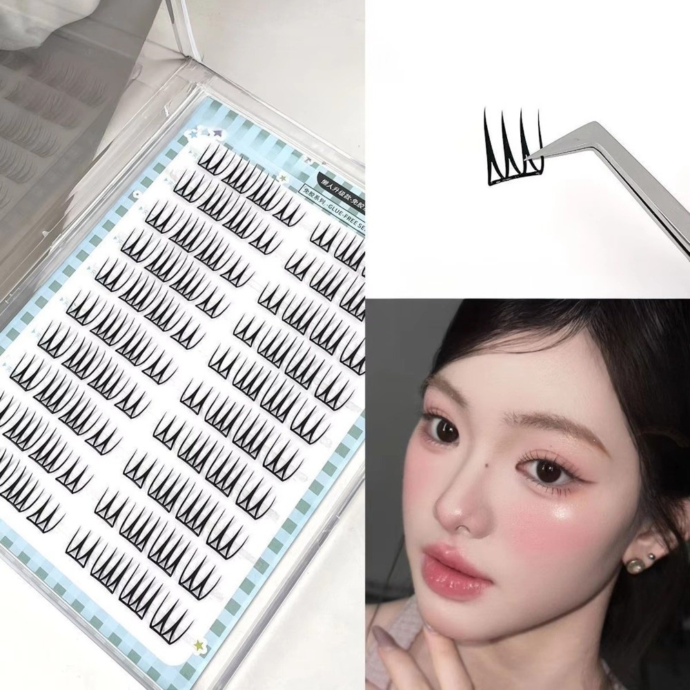 韓国風つけまつげ 8-11mm 簡単装着 DIYまつげエクス - Eyelash Extension No 8 のレビューと価格