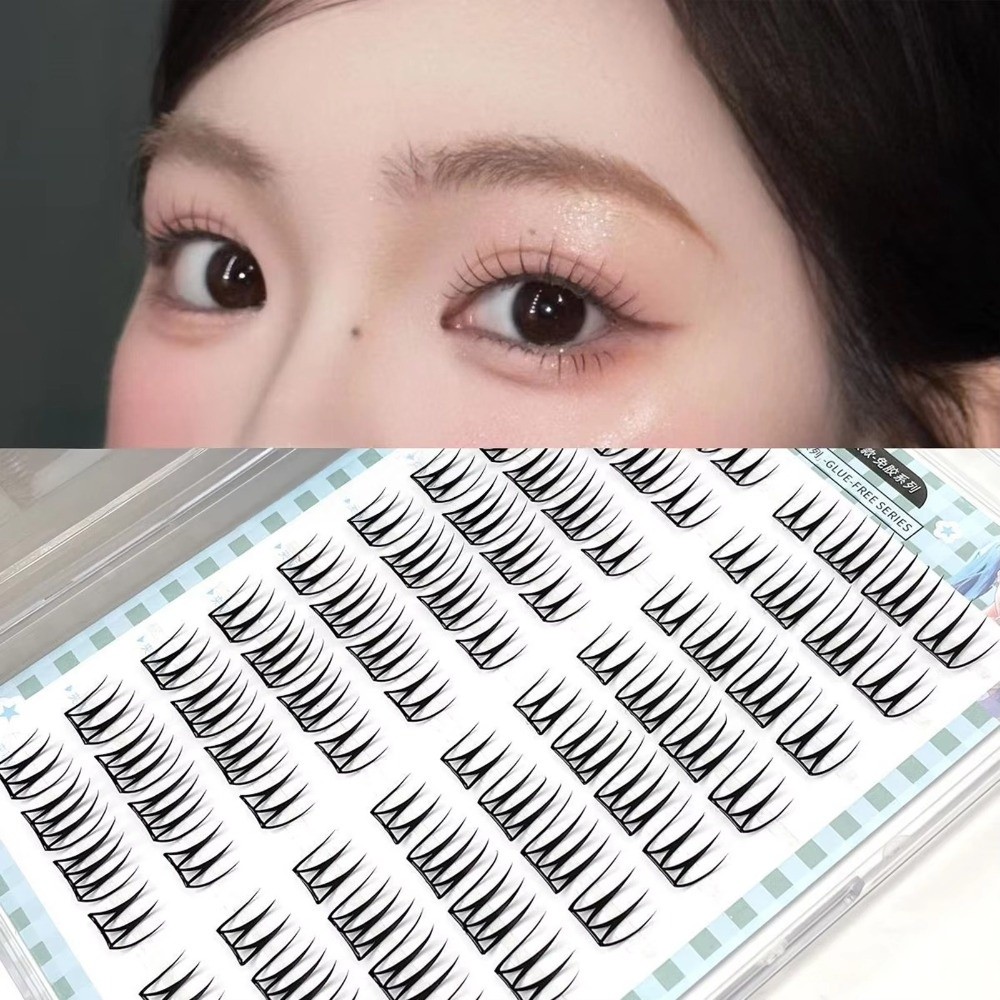 韓国風つけまつげ 8-11mm 簡単装着 DIYまつげエクス - Eyelash Extension No 8 のレビューと価格