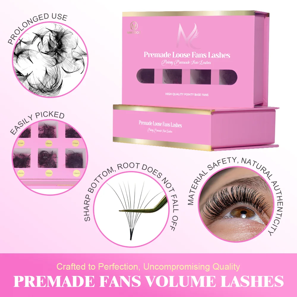 MAYOOC 800ファン ルーズファンラッシュ まつげエク - Eyelash Extension Logo のレビューと価格