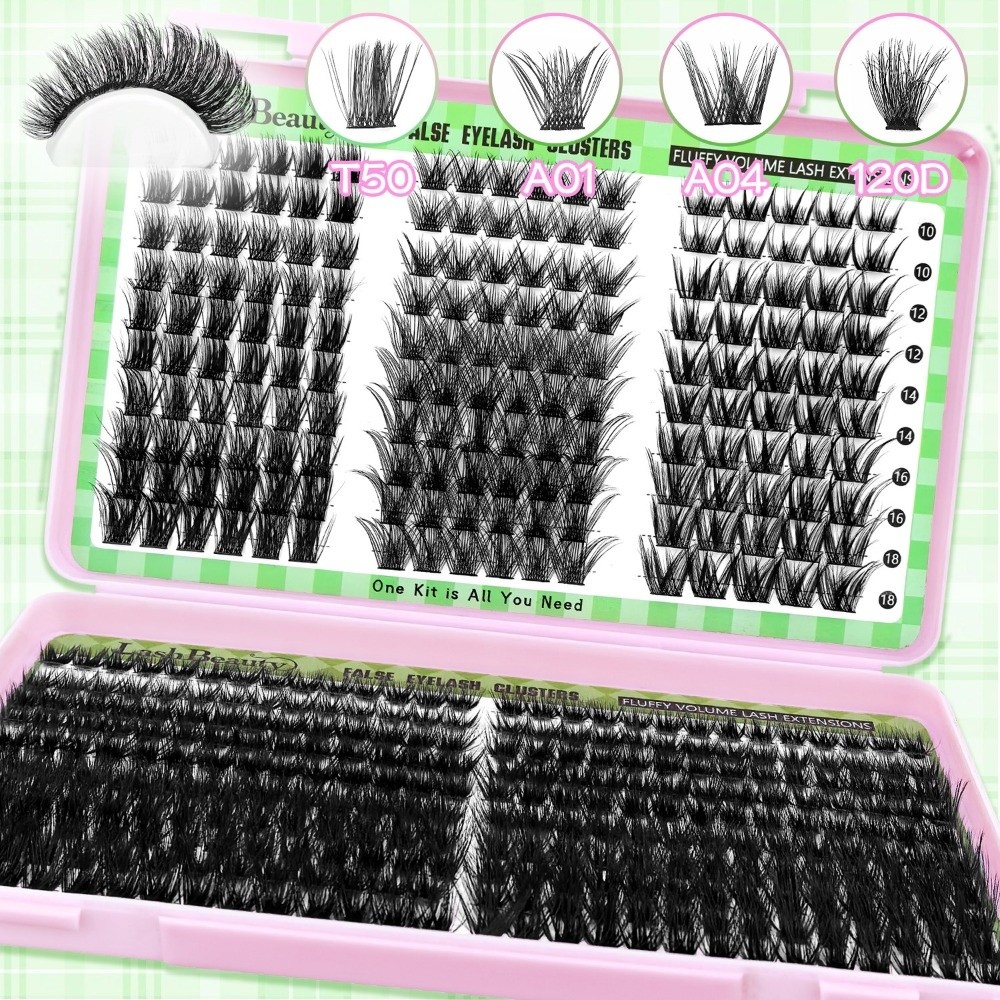 ナチュラルルックつけまつげ　ウィスピー風クラスターデザイン　 - Eyelash Extension Wispy Look のレビューと価格