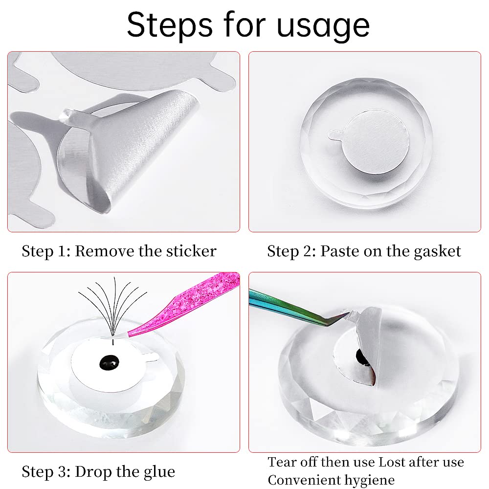 300枚入りフォイルステッカーパッド（10枚）まつげエクステ - Eyelash Extension Repair のレビューと価格