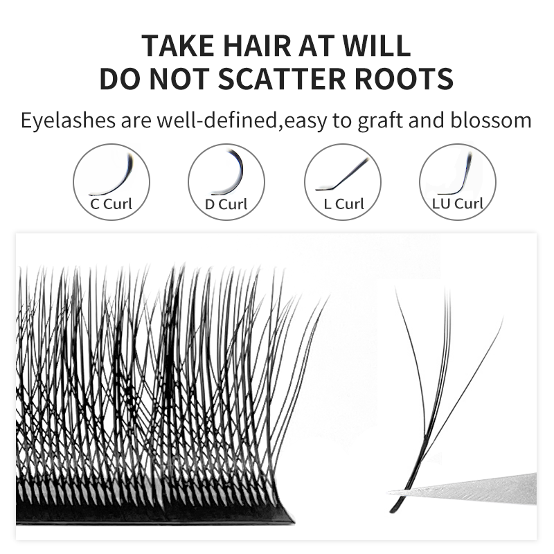 3Dまつ毛,マット効果,刺made,ボリューム,メイクアップ - Eyelash Extension Logo のレビューと価格