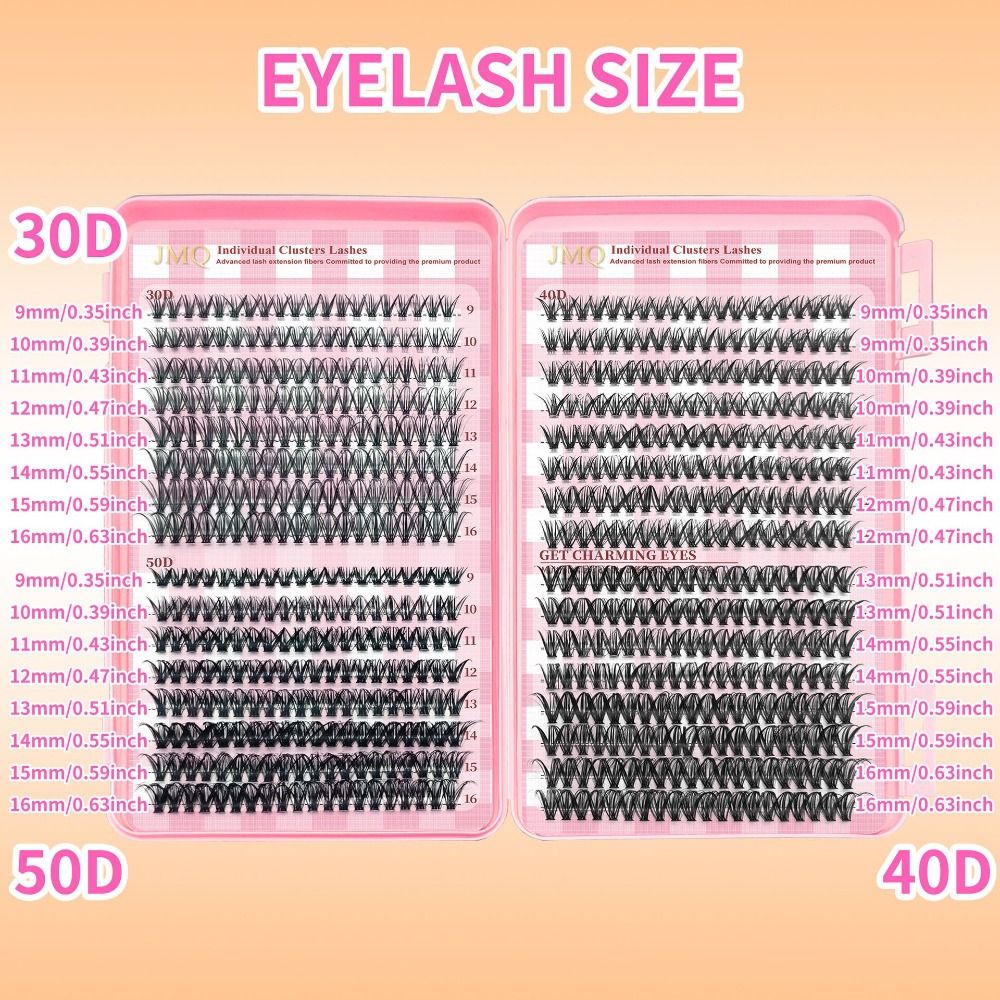 長さ9-16mmのつけまつげ 3Dボリューム ナチュラルルッ - Eyelash Extension Wispy Look のレビューと価格