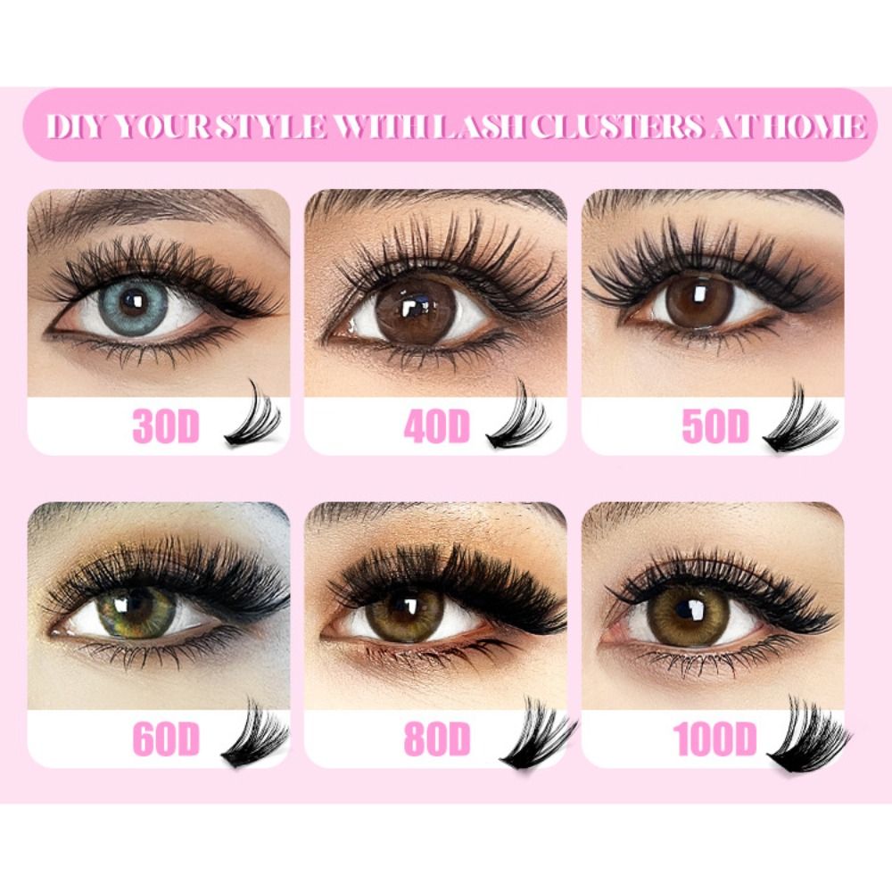 長さ9-16mmのつけまつげ 3Dボリューム ナチュラルルッ - Eyelash Extension Wispy Look のレビューと価格