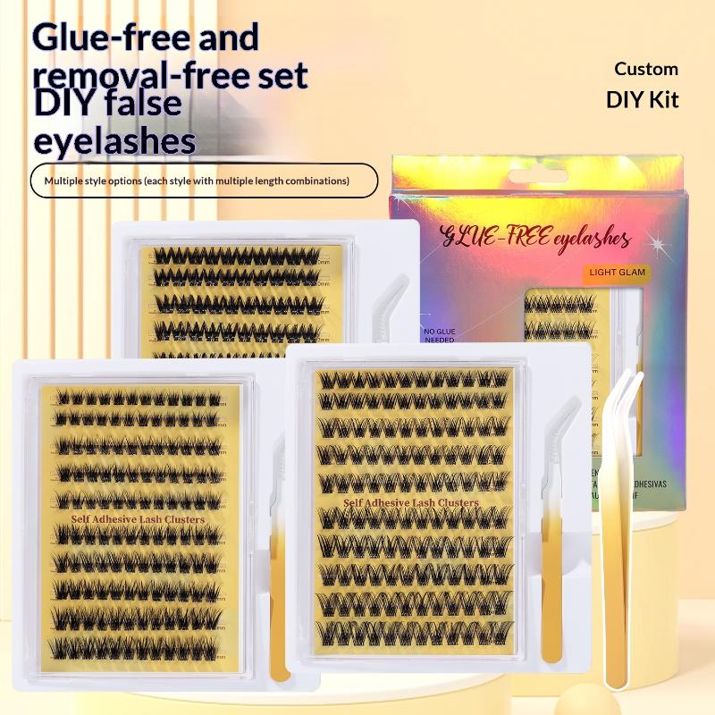 新しいDIYまつげエクステキット、接着剤不要の個別まつげクラ - Eyelash Extension Kits のレビューと価格