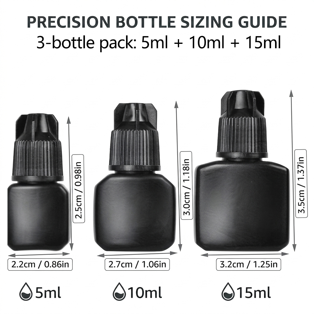 3 個の空のまつげエクステンション接着剤ボトル 5 ミリリッ - Refill Eyelash Extension のレビューと価格