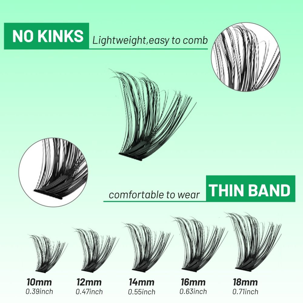 ナチュラルルックつけまつげ ボンド＆シール ウィスピー風 D - Eyelash Extension Wispy Look のレビューと価格