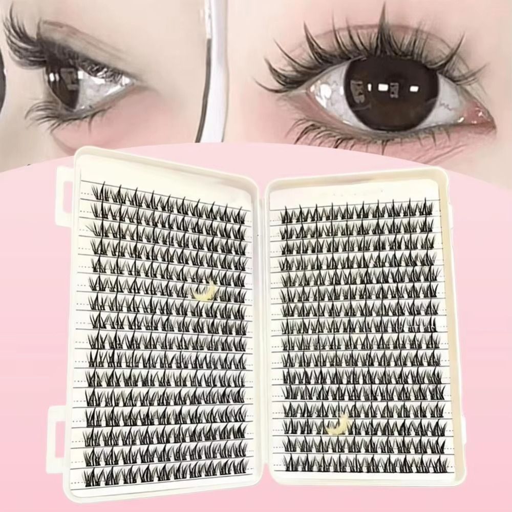 ナチュラルルックつけまつげ ボンド＆シール クラスターデザイ - Eyelash Extension Wispy Look のレビューと価格