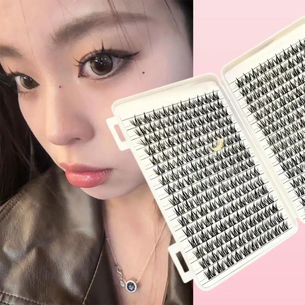 ナチュラルルックつけまつげ ボンド＆シール クラスターデザイ - Eyelash Extension Wispy Look のレビューと価格