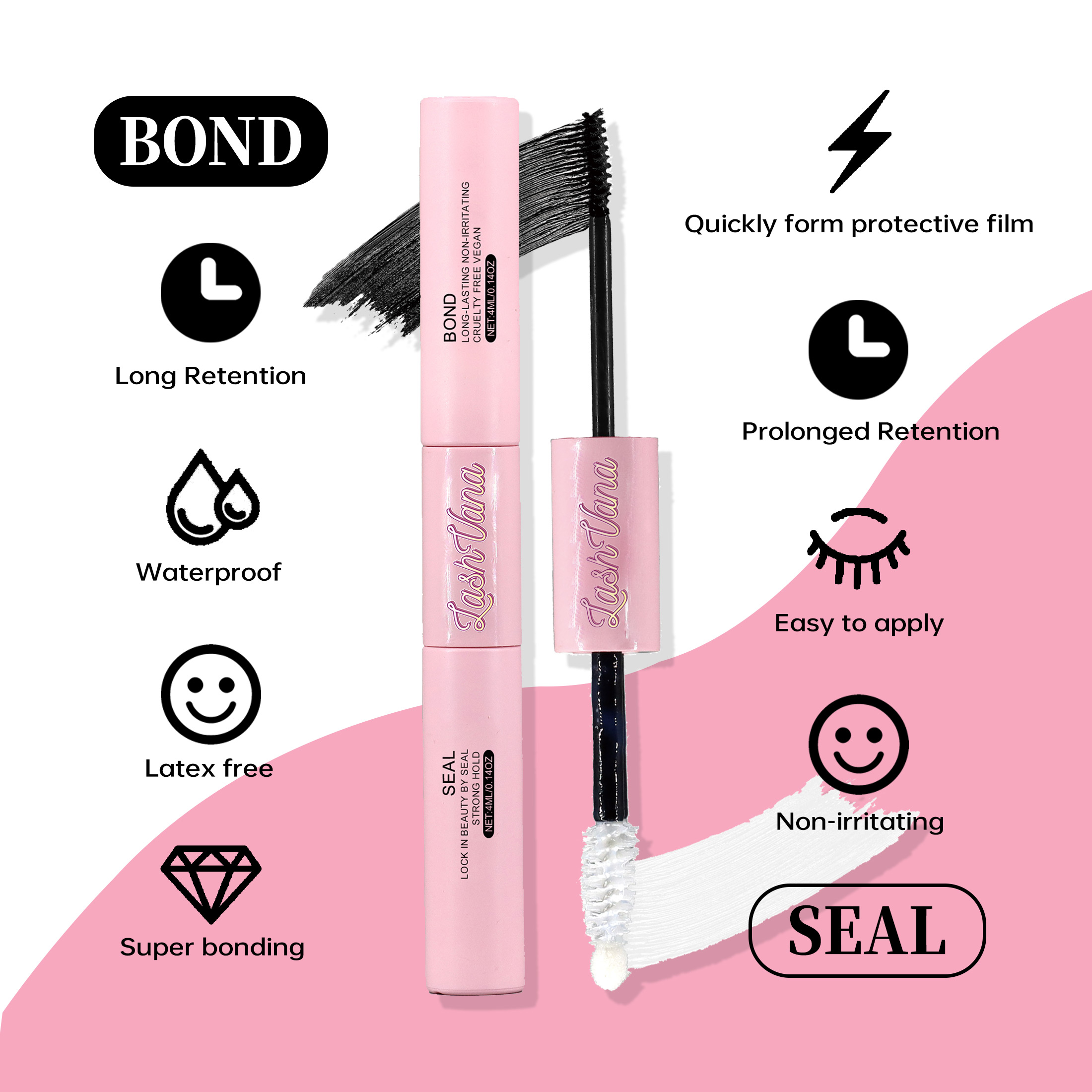 DIYまつげエクステキット まつげ 40D 8-16mm 2 - Eyelash Extension Repair のレビューと価格