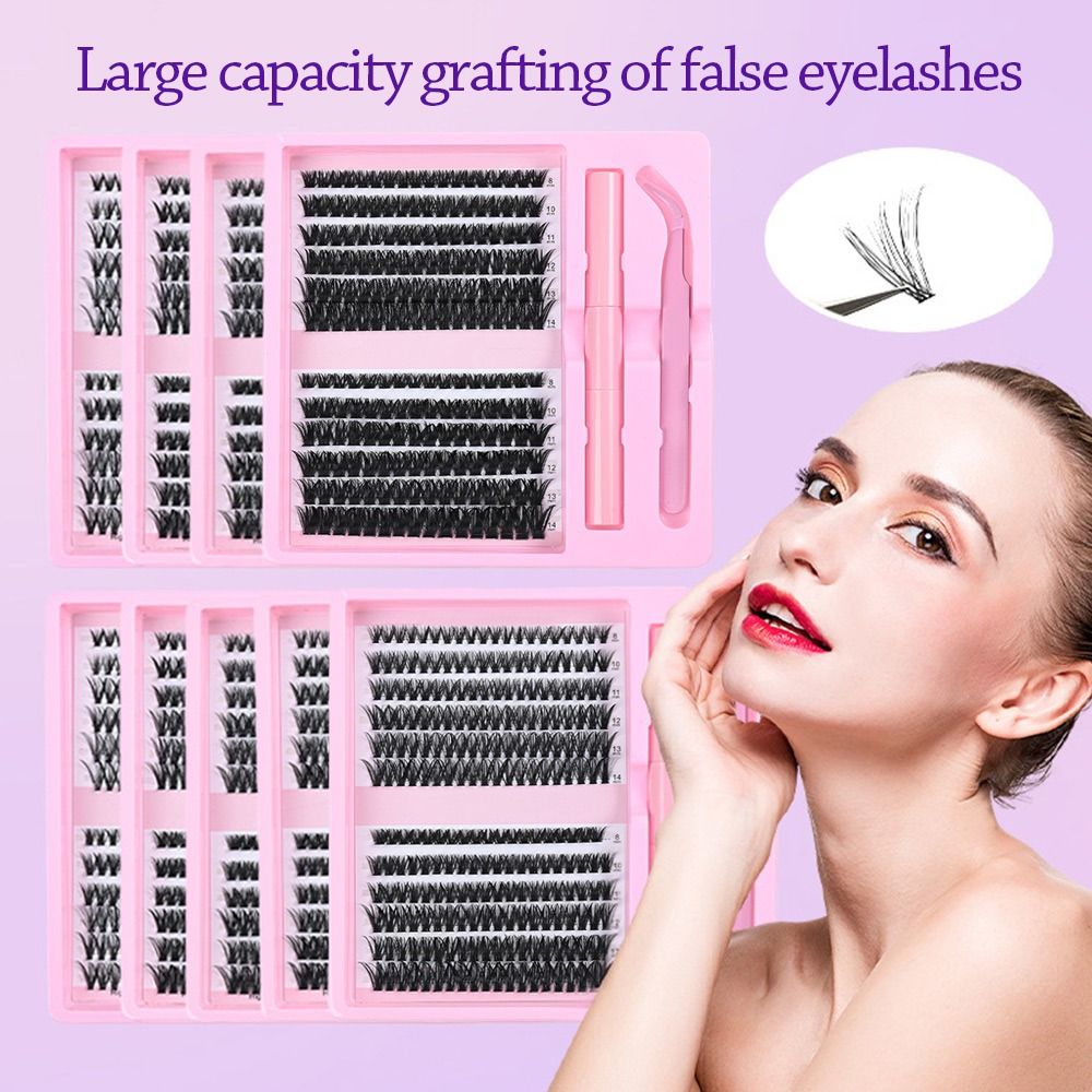 12列のナチュラルルックつけまつげ、ウィスピー風、接着＆固定 - Eyelash Extension Wispy Look のレビューと価格