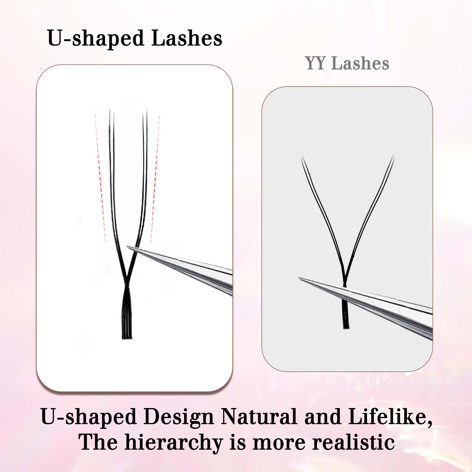 CoMango U型平行花まつげUスタイルYYまつげエクステ - Eyelash Extension Volume Styles のレビューと価格