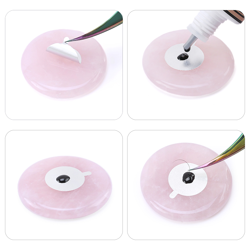 つけまつげ用接着剤パレット,メイクアップアクセサリー,翡翠石 - Eyelash Extension Repair のレビューと価格