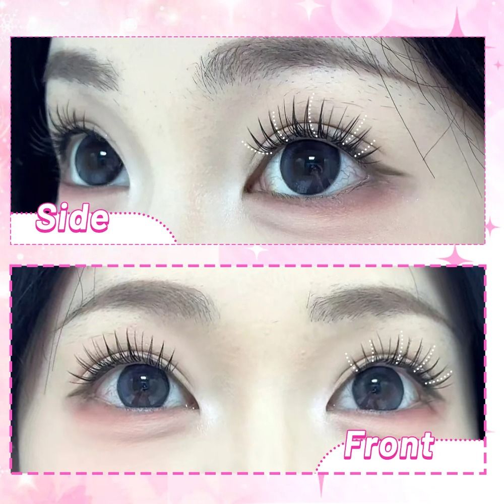 24列 8-13mm 長さつけまつげ 自己粘着式 簡単装着  - Eyelash Extension No 8 のレビューと価格