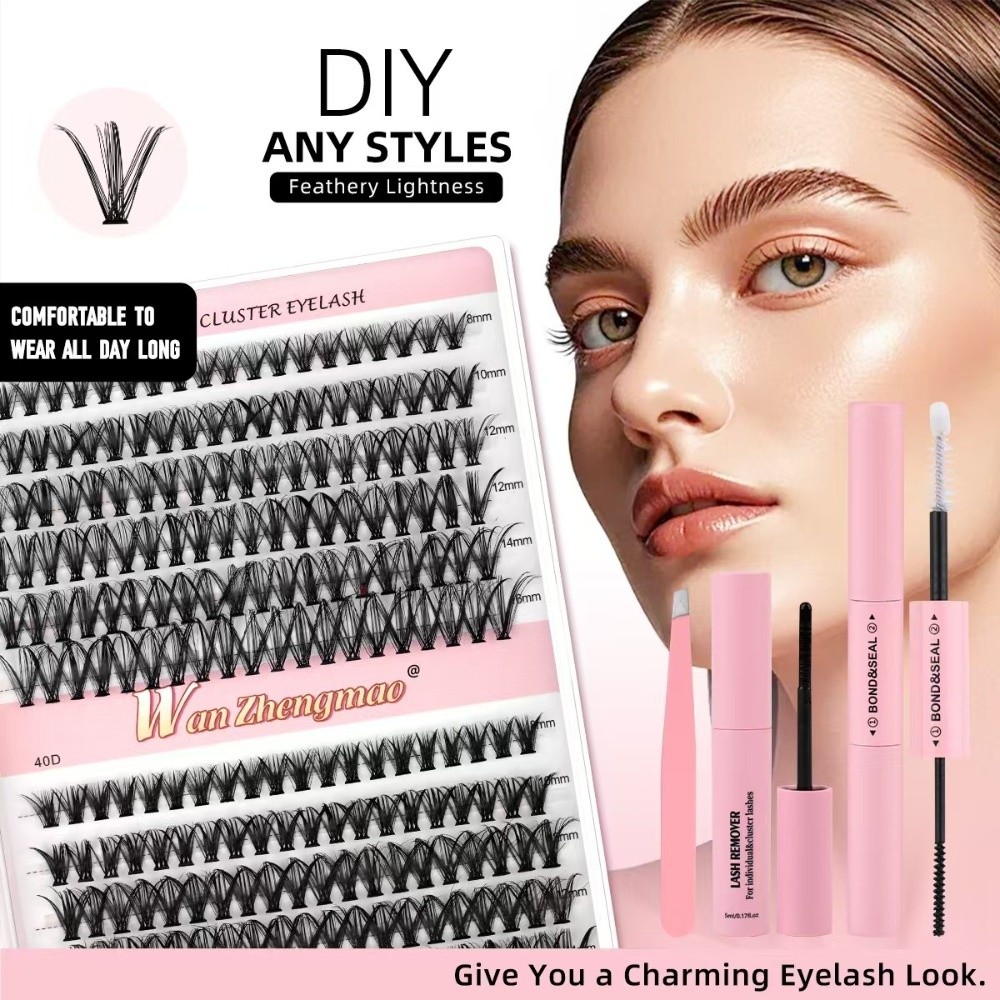 8-16mmの長さのつけまつげ、ナチュラルな見た目、ウィスピ - Eyelash Extension Wispy Look のレビューと価格
