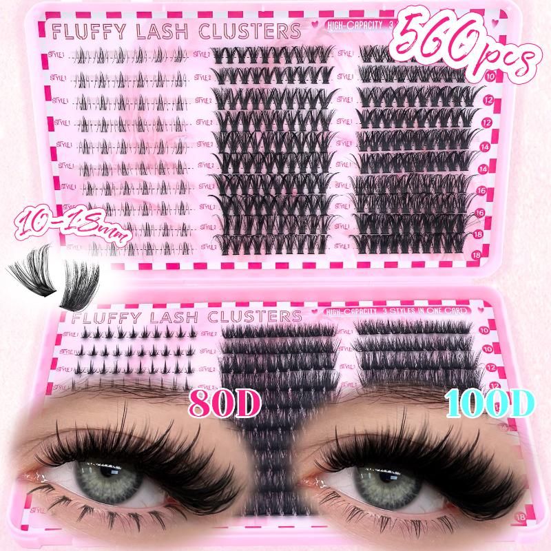 まつげエクステキット スパイクまつげ シングルラッシュ 80 - Eyelash Extension Kits のレビューと価格