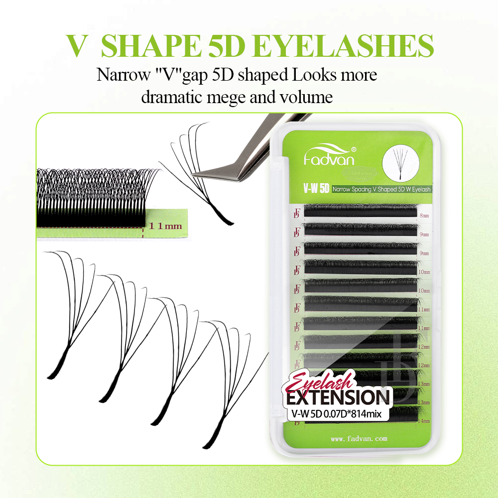 FADVAN V 字型ナロー YY/3D/4D/5D W ま - Eyelash Extension Logo のレビューと価格